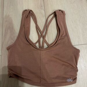 ALO Yoga Women's Brown Sports Bra
